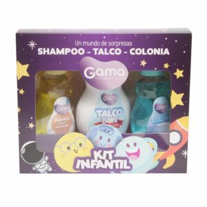 Estuche Infantil Shampoo-Talco-Colonia Un Mundo De Sorpresas GAMA 1 X100 G; 1 X 100 Ml; 1 X 100 Ml