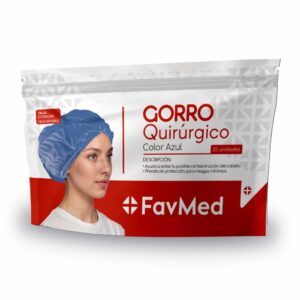 Gorro Quirúrgico Color Azul FAVMED 25 unidades