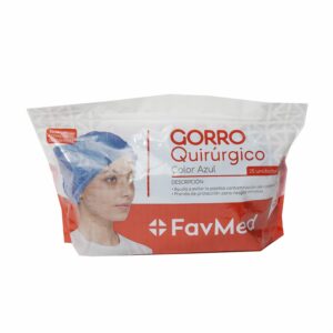 Gorro Quirúrgico Color Azul FAVMED 25 unidades