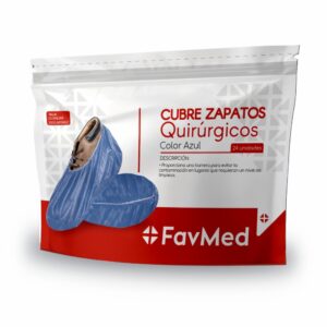 Cubre Zapatos Quirúrgicos Color Azul FAVMED 24 unidades
