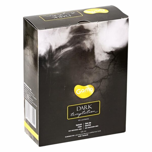 Splash Corporal Y Gel De Ducha Set Para Caballero Dark Temptation GAMA 2 X 125 Ml - Imagen 2