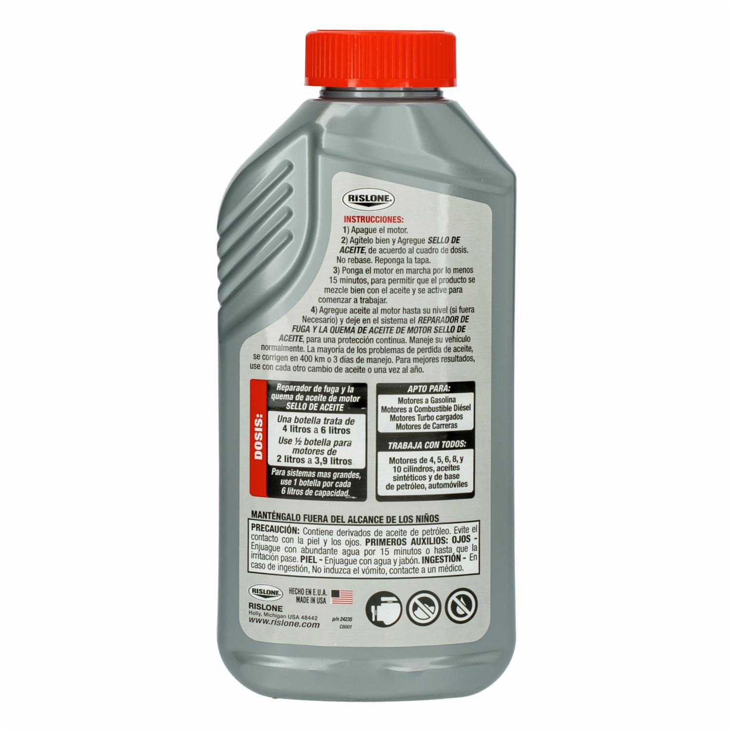 Sello De Aceite Reparador De Fuga Y Quema De Aceite De Motor RISLONE 500 Ml - Imagen 2