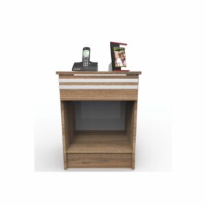 Velador Eco 1 Cajón Humo MUEBLE FÁCIL MDF