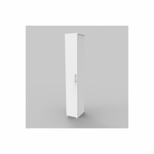 Escobero Laos 1 Puerta Blanco MUEBLE FÁCIL MDF