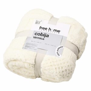 Cobija Sherpa Tuft Beige FREE HOME 240X220 Cm