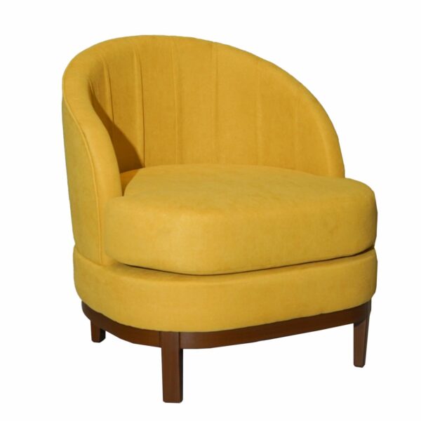 Poltrona Modelo Lina Mostaza MUEBLES GALLARDO 76 X 66 X 62 Cm - Imagen 2
