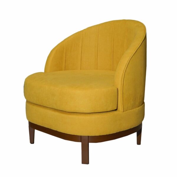 Poltrona Modelo Lina Mostaza MUEBLES GALLARDO 76 X 66 X 62 Cm - Imagen 3