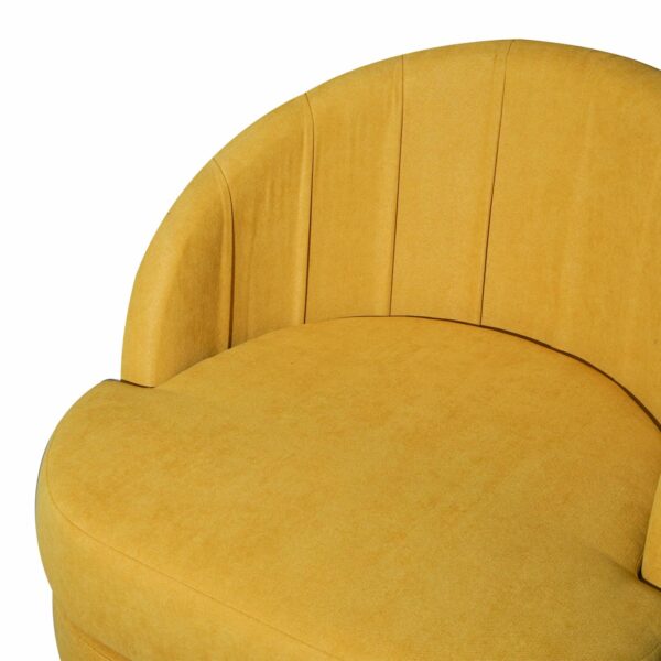 Poltrona Modelo Lina Mostaza MUEBLES GALLARDO 76 X 66 X 62 Cm - Imagen 5