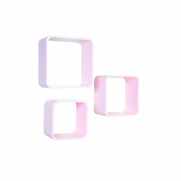 Juego De Repisas Cuadrada Rosa DECO STYLE & KIDS x 3 Unidades