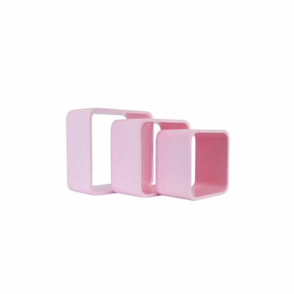 Juego De Repisas Cuadrada Rosa DECO STYLE & KIDS x 3 Unidades - Imagen 2