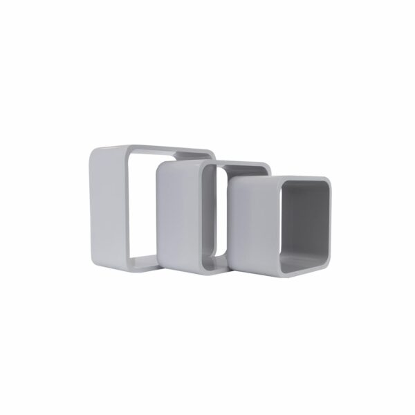 Juego De Repisas Cuadrada Gris DECO STYLE & KIDS x 3 Unidades - Imagen 2