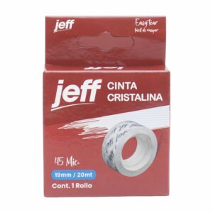Cinta Adhesiva 45 Micras JEFF 20 Metros