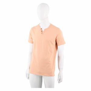 Camiseta Cuello Redondo Con Botones Mangas Cortas MGX BASIC Talla  Mediano