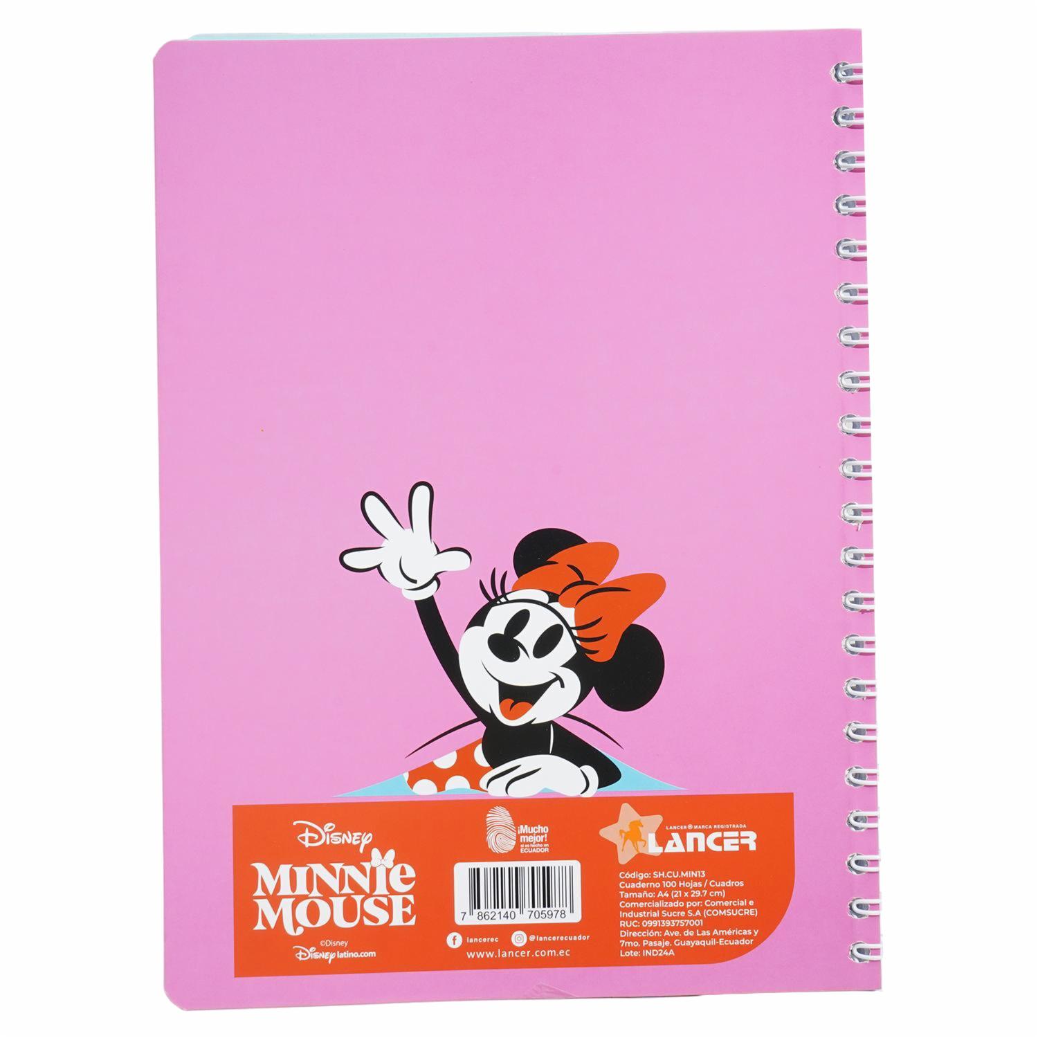 Cuaderno Universitario Minnie De Cuadros DISNEY 100 Hojas - Imagen 2