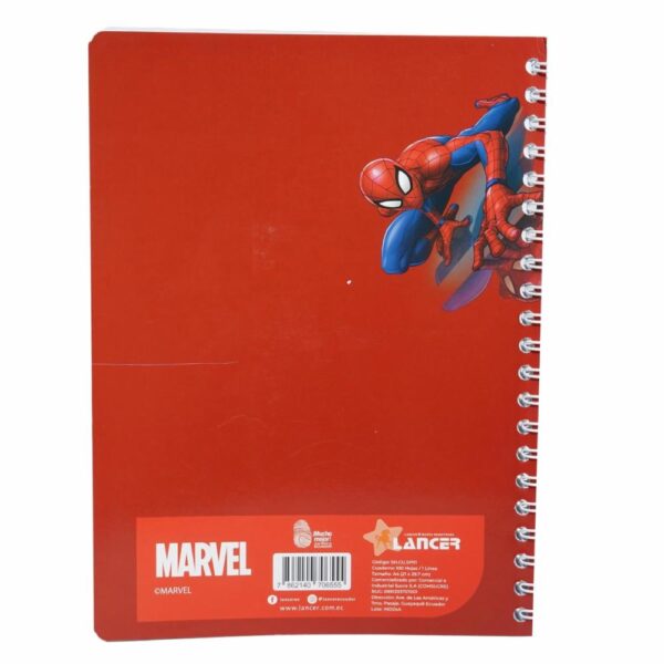 Cuaderno Universitario Spiderman 1 Línea DISNEY 100 Hojas - Imagen 2