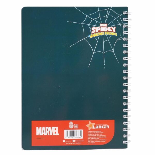 Cuaderno Universitario Spidey 1 Línea DISNEY 100 Hojas - Imagen 2
