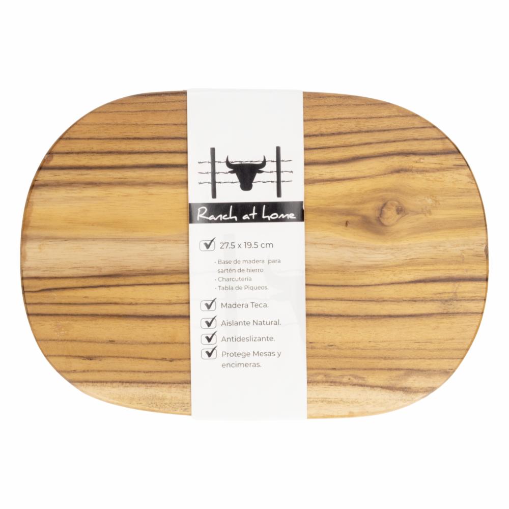 Base De Madera Rectangular Multiusos RANCH AT HOME 27.5X19.5 Cm - Imagen 2