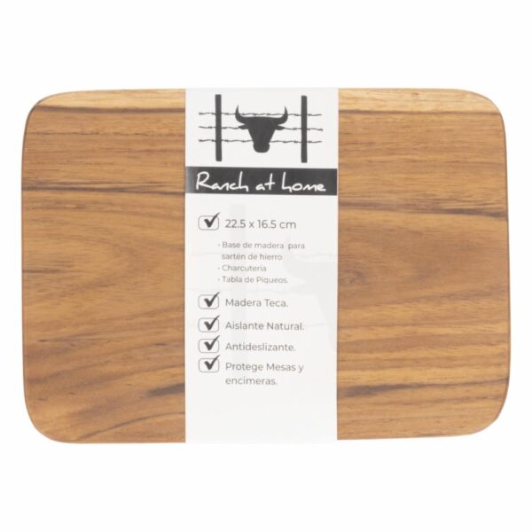 Base De Madera Rectangular Multiusos RANCH AT HOME 22.5X16 5 Cm - Imagen 2