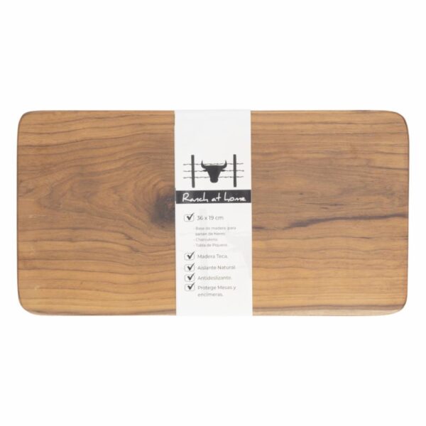 Base De Madera Rectangular Multiusos RANCH AT HOME 36X19 Cm - Imagen 2