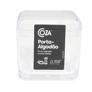 Porta Algodón Plástico Cristal COZA 1 Pieza