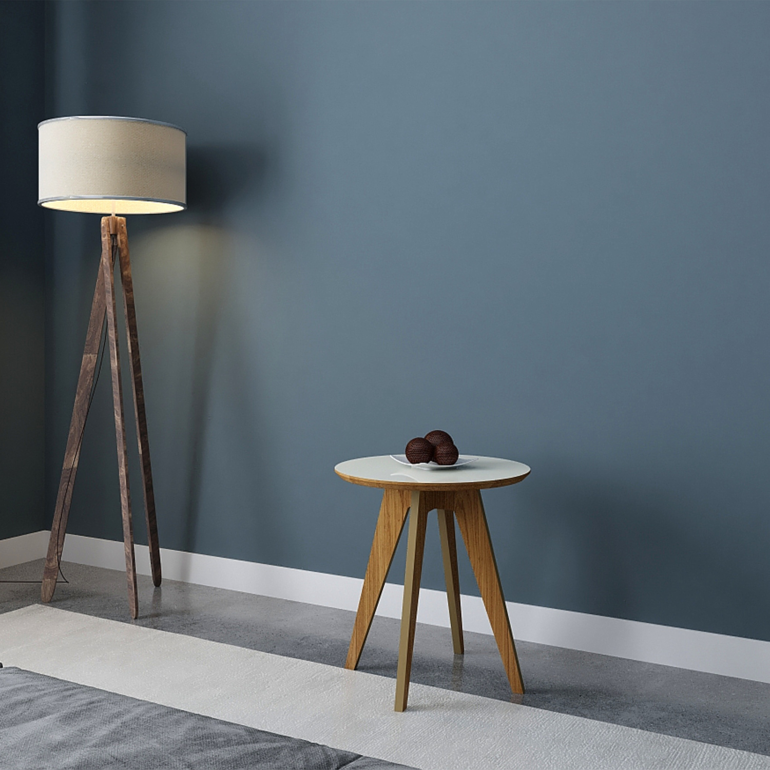 Mesa De Luz Modelo Tb38 Jw Freijo Y Blanco DALLA COSTA Mdf