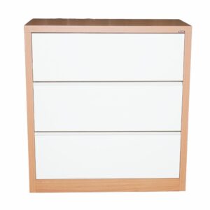 Cómoda 3 Cajones Freijo Blanco DALLA COSTA MDF