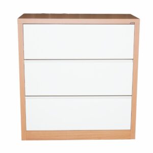 Cómoda 3 Cajones Freijo Blanco DALLA COSTA MDF
