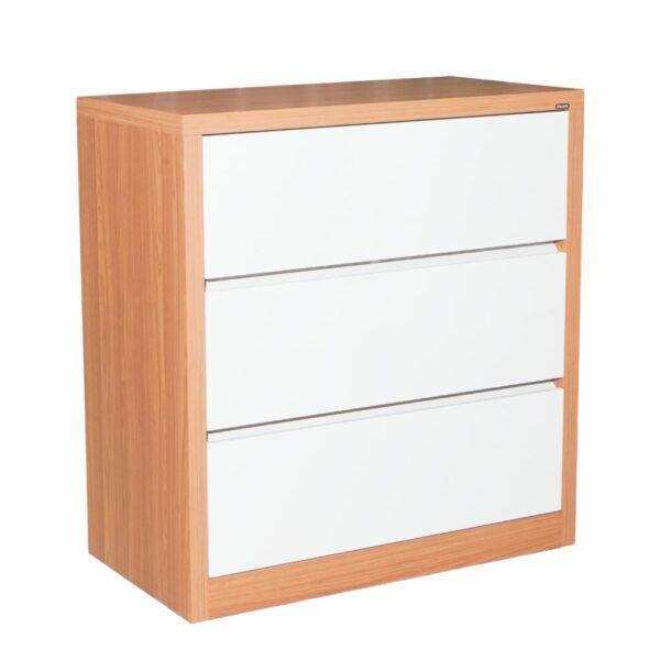 Cómoda 3 Cajones Freijo Blanco DALLA COSTA MDF - Imagen 2
