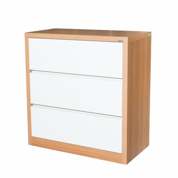 Cómoda 3 Cajones Freijo Blanco DALLA COSTA MDF - Imagen 3