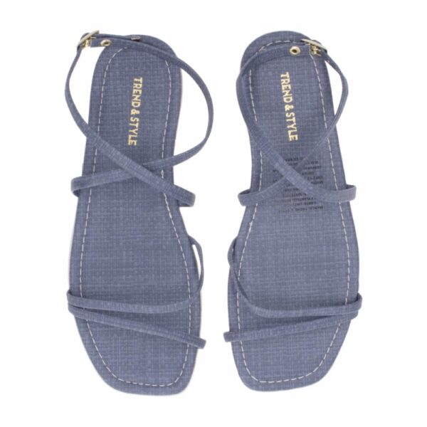 Sandalia Flat Correa Dorada TREND & STYLE - Imagen 9
