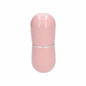 Soporte Cepillo Cromo Belly Con Tapa Rosa OU Unidad