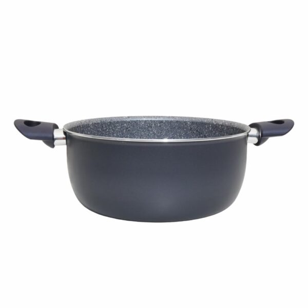 Olla De Inducción Baja Negra RAVELLI 28X28 Cm - Imagen 2
