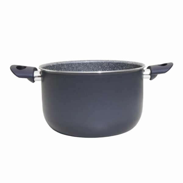 Olla De Inducción Alta Negra RAVELLI 22 Cm - Imagen 2