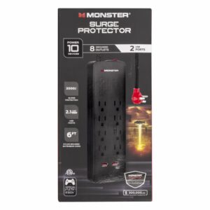 Protector De Corriente Tipo Regleta 10 Entradas MONSTER 2000 Jules