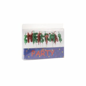 Velas Navidad Merry Christmas PARTY unidad