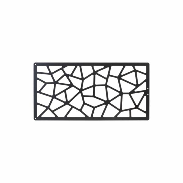 Placa Metálica Laser Cut Negro Mosaicos FUZHOU 30 X 60 CM