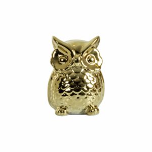 Figura Búho Plateado FREE HOME 13 CM