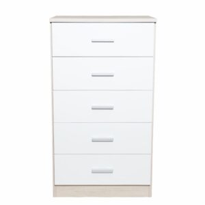 Cómoda 5 Cajones Couple Blanco FABRIKIT MDF
