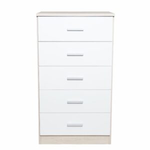 Cómoda 5 Cajones Couple Blanco FABRIKIT MDF