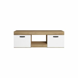 Mesa De Tv Argos 2 Naturale Blanco FABRIKIT 2 Puertas
