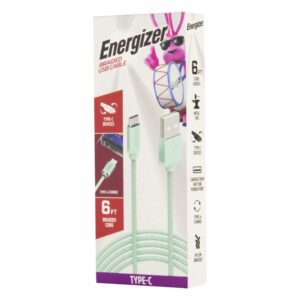 Cable Cargador Trenzado Tipo C ENERGIZER 6 Pies