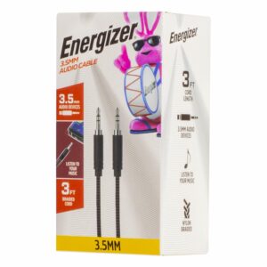Cable Auxiliar De Audio 3,5 Mm ENERGIZER 3 Pies