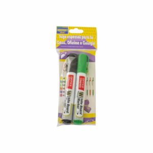 Marcador De Tiza Liquida Negro Con Verde BRETINI X2 Uds