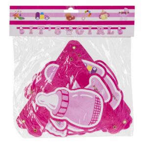 Guirnalda It'S A Girl IMPOR.CUMPLEANOS Rosado
