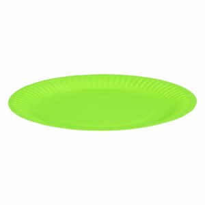 Plato Puntos Verde Lima 7" IMPORTADORA CUMPLEAÑOS X10 Unidades