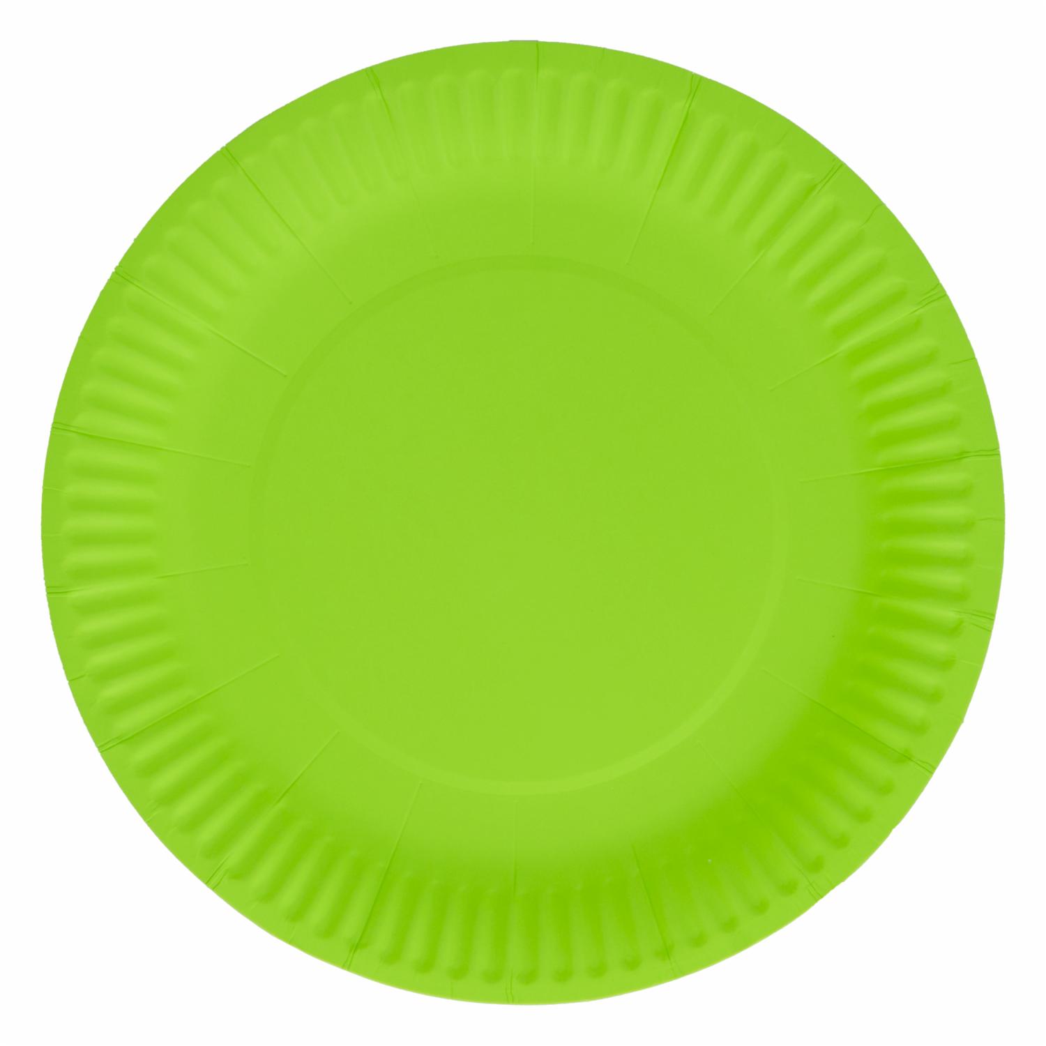 Plato Puntos Verde Lima 7" IMPORTADORA CUMPLEAÑOS X10 Unidades - Imagen 2