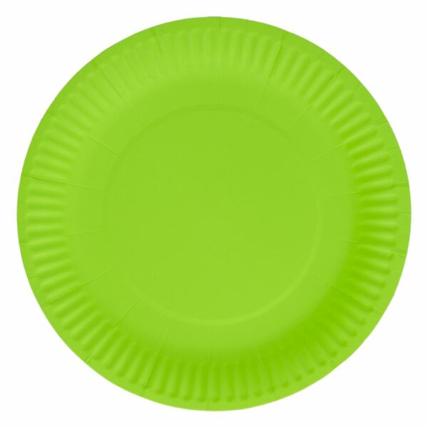 Plato Puntos Verde Lima 7" IMPORTADORA CUMPLEAÑOS X10 Unidades - Imagen 2