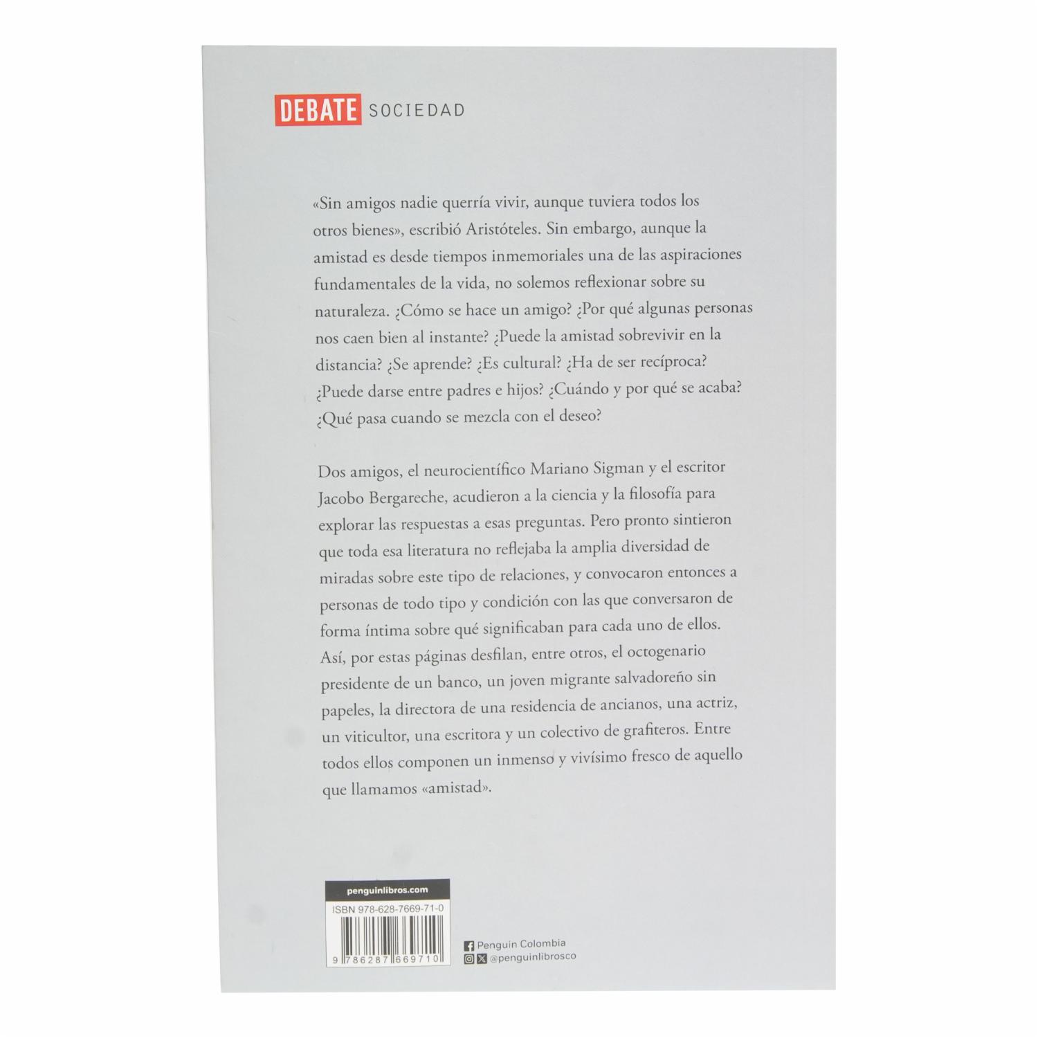 Libro Amistad DEBATE 206 Páginas - Imagen 2