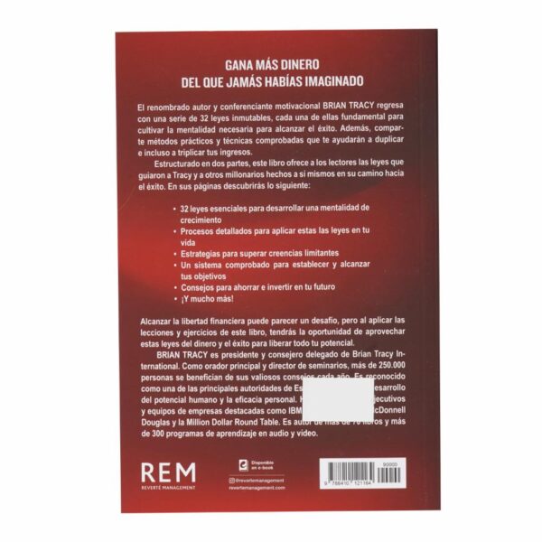 Libro Las 32 Leyes Inquebrantables Del Dinero Y El Éxito REM 176 Páginas - Imagen 2