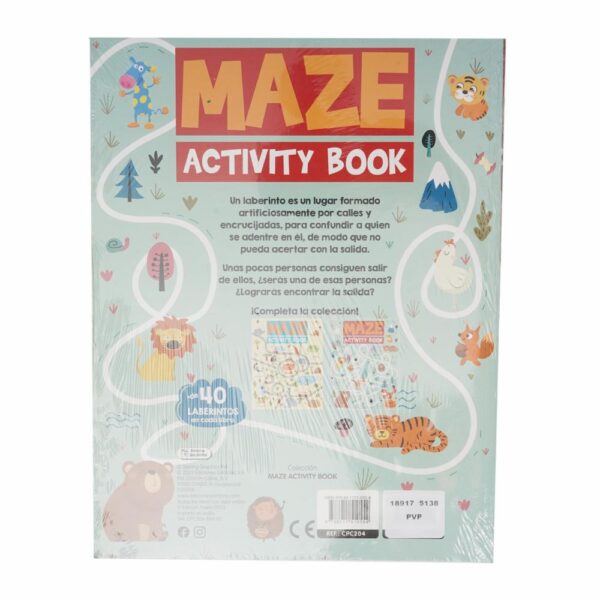 Libro Maze Activity Books SALDAÑA 48 Páginas - Imagen 2